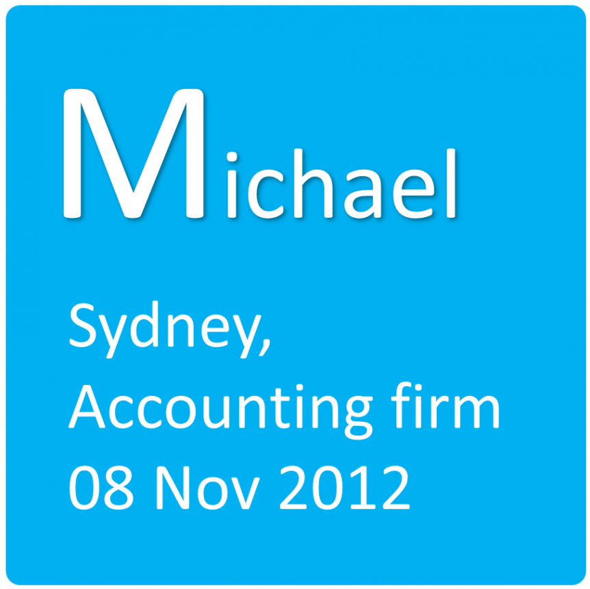 Michael 08 Nov 2012